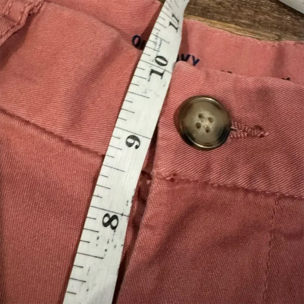 Old Navy Built in Flex Salmon Pink Slim Chino Shorts 28 Golf 8